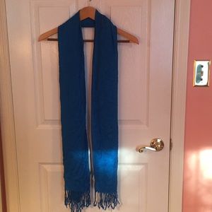 Blue pashmina style scarf
